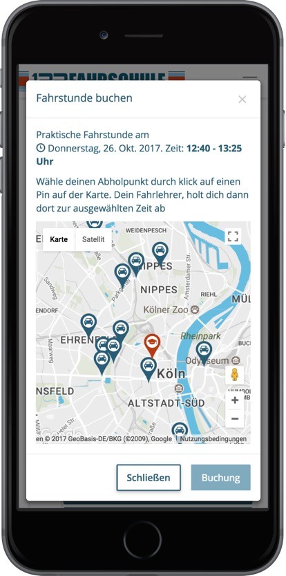 3 praxisunterricht fahrstunden buchen abholorte 123fahrschule